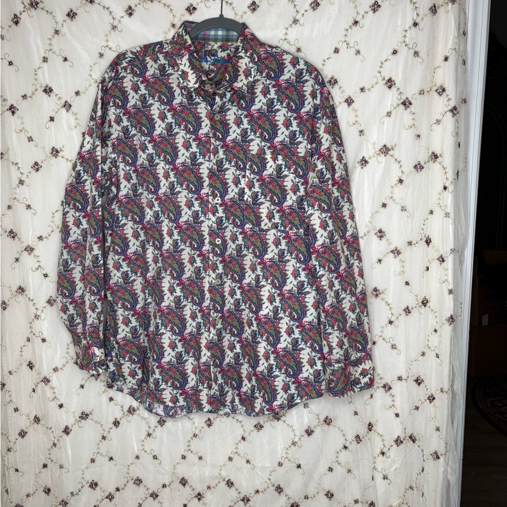 Alan Flusser Multicolor Paisley Button Down Shirt